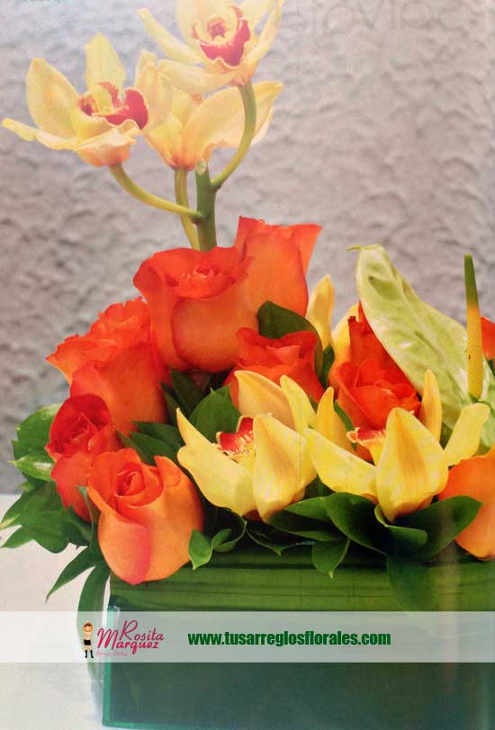 rosas-naranja-diseno-floral